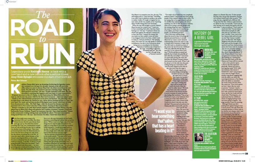 Kathleen Hanna in his youth