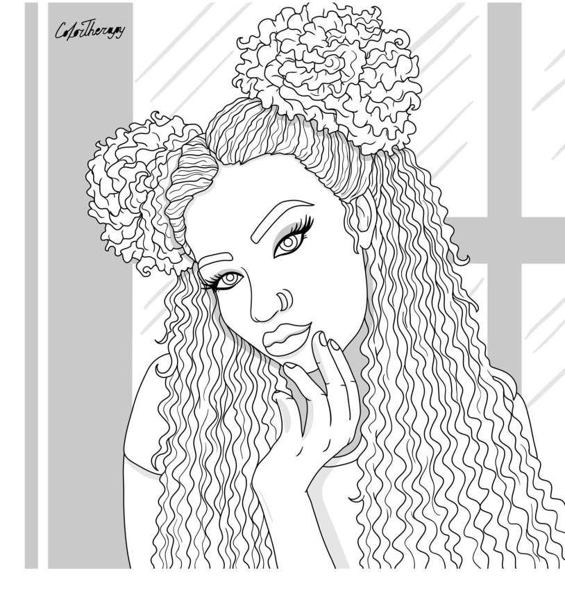 The girl is one line