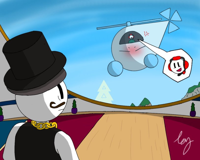 Henry Stykman Charlie by helicopter