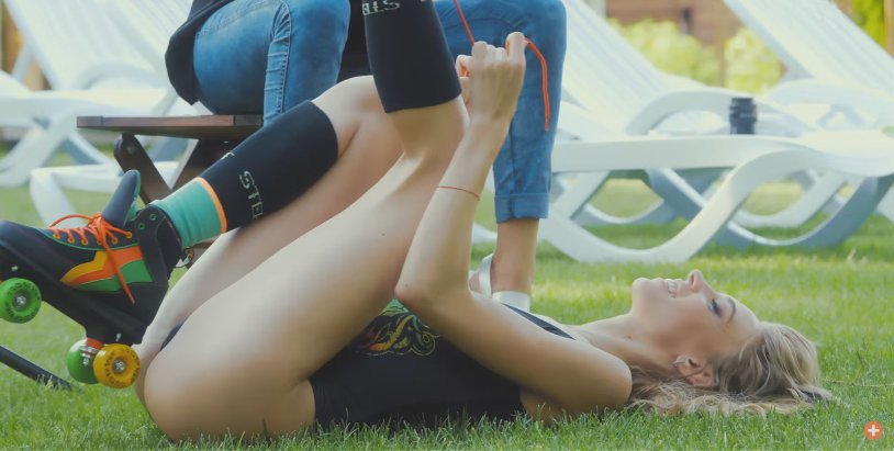 Nadia Eremin with a friend