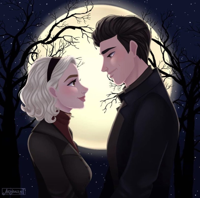 Sabrina Spellman and Nick