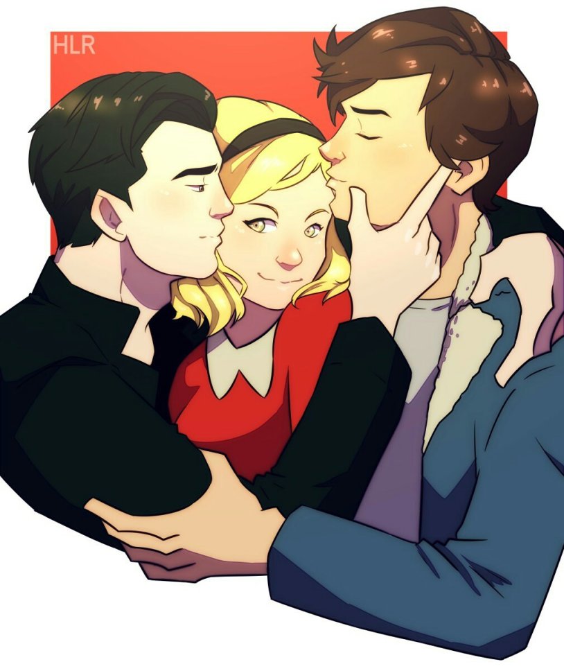 Sabrina Spellman and Harvey