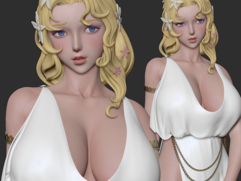 Aphrodite Adams before surgery