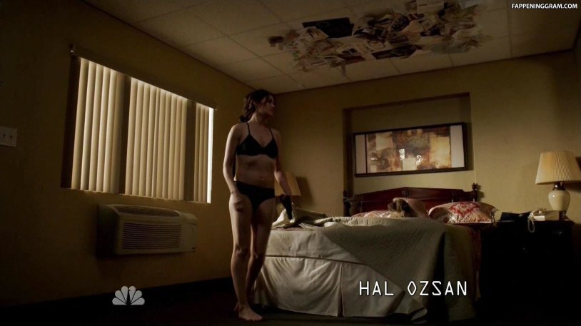 Megan Bun in a swimsuit