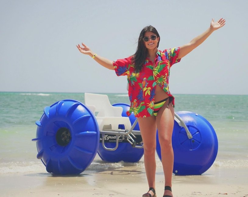 Hailie Deegan in a Bathing Suit