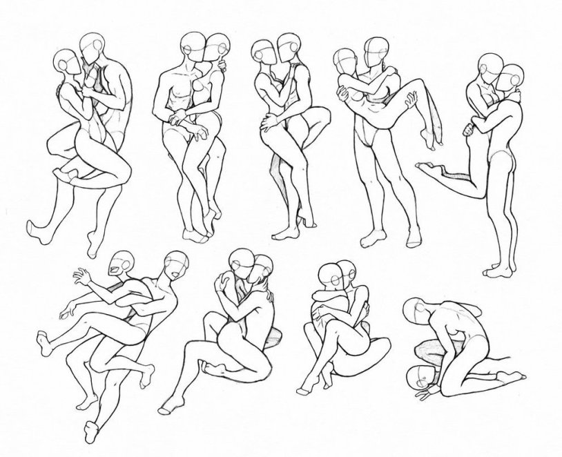 Pose for drawing pairs