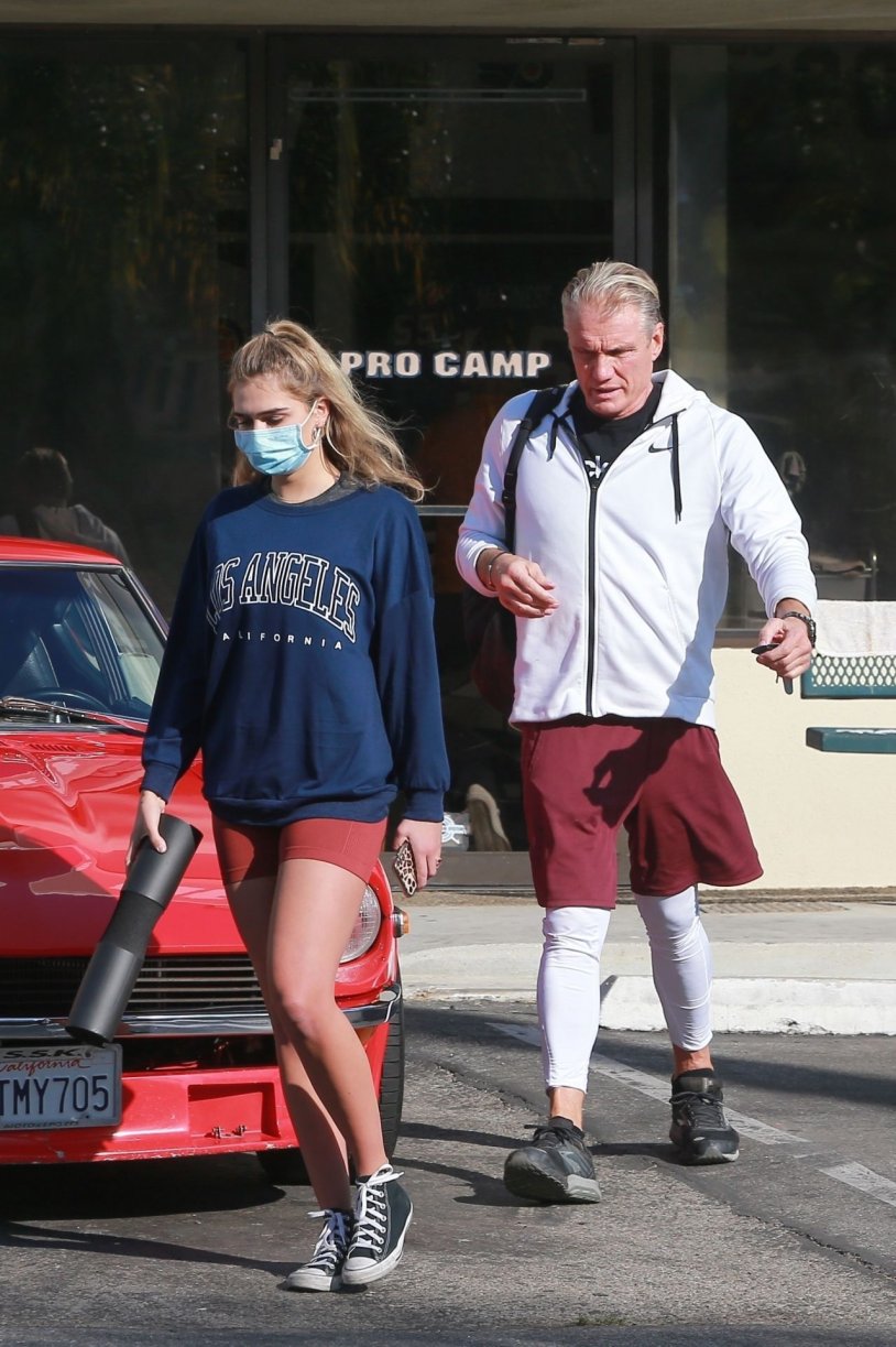 Dolph Londgren and Emma