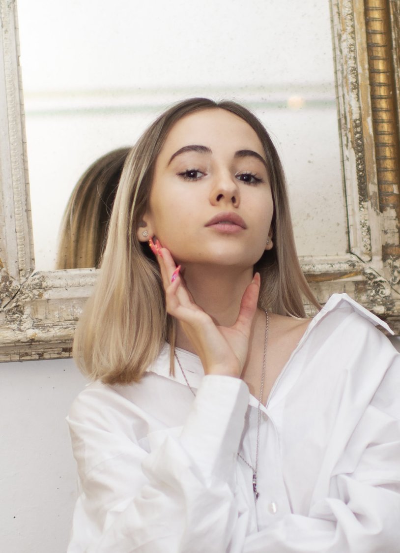 Ksenia Bazanina in a swimsuit