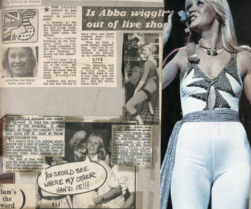 AGNET ABBA in a swimsuit