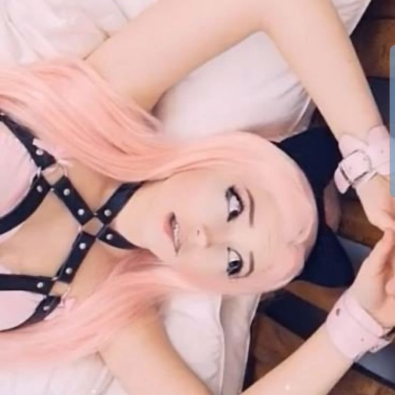 BELLE DELPHINE in headphones