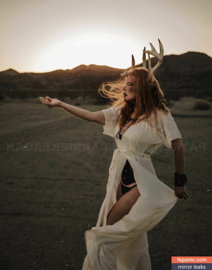 Girl with deer horns