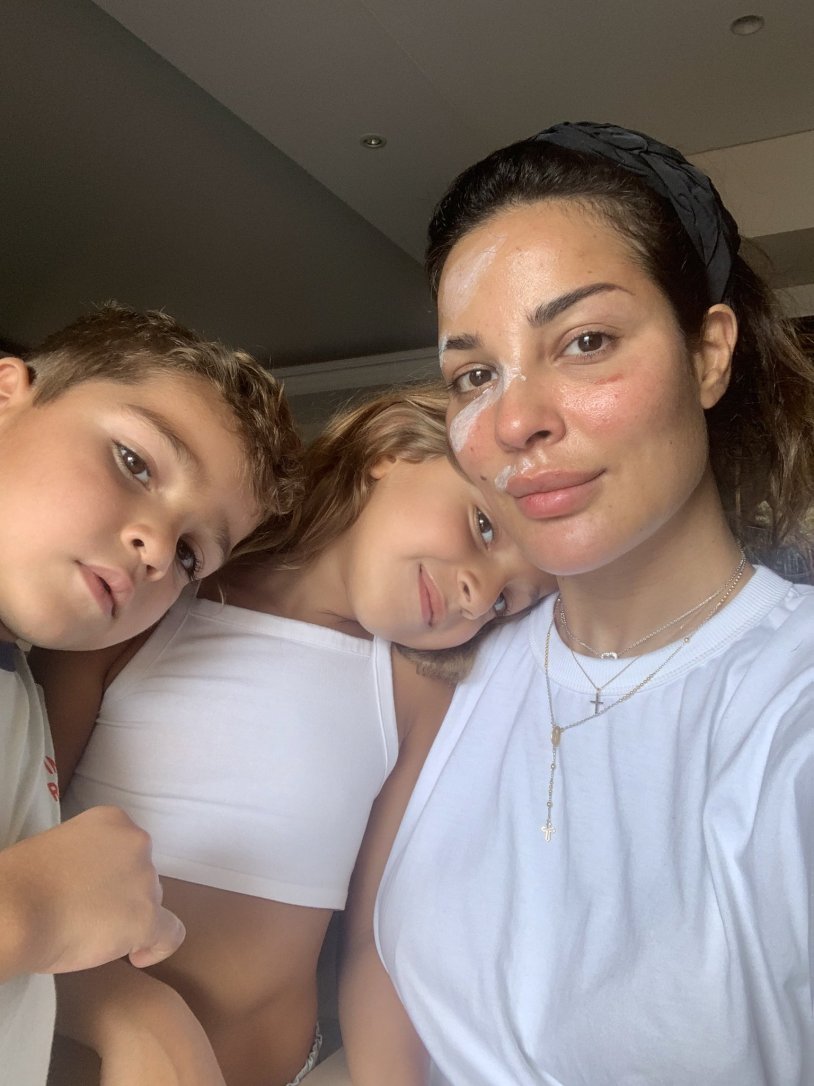 Nadine Nassib Njim in a swimsuit