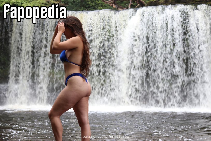 Girl at the waterfall