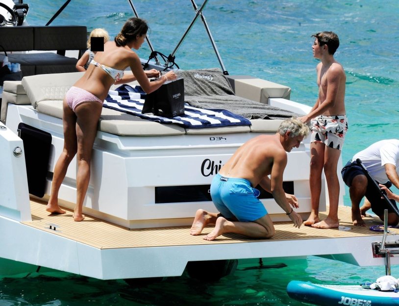 Bradley Cooper and Irina Shayk on a yacht