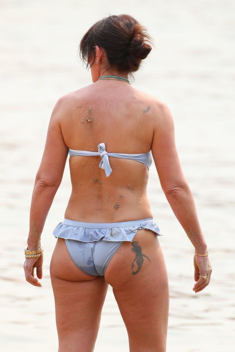 Davina McCall in his youth