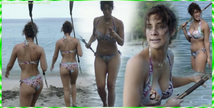 Manon Azem in a swimsuit