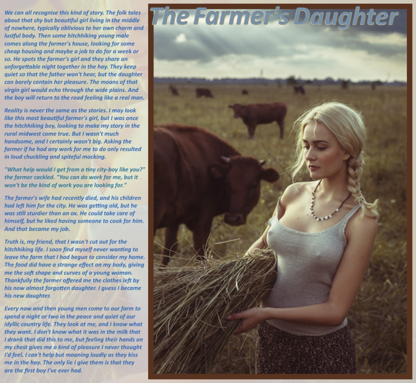 Two girls in the hay