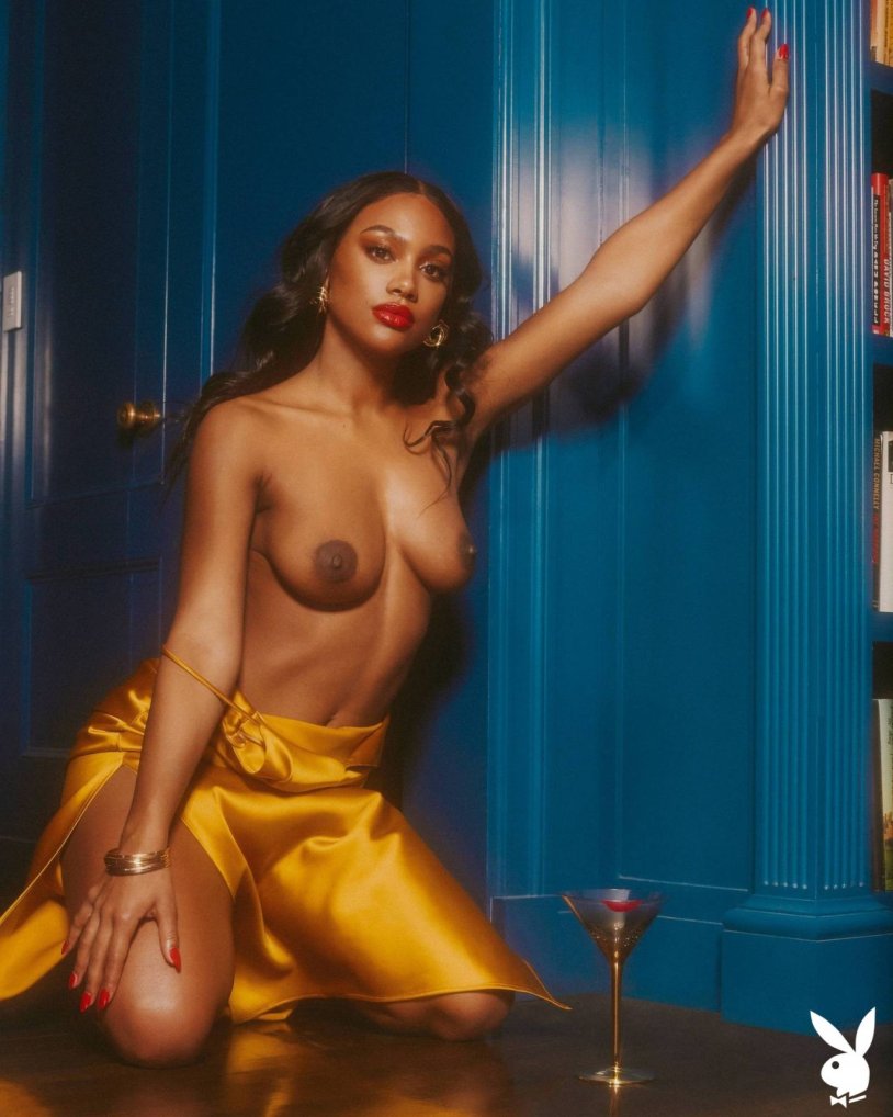 Naked model Jordan Dunn