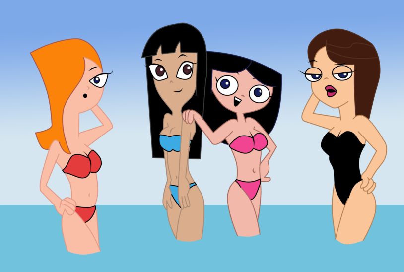 Naked Vanessa from Fines and Ferb
