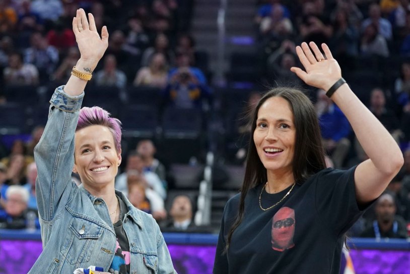 Sue Bird and Megan Rapino