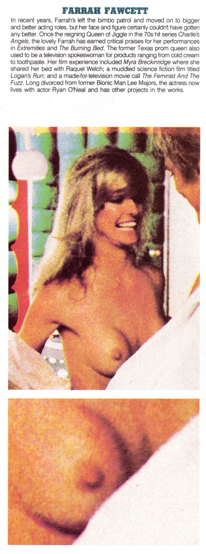 Farra Fosett playing naked