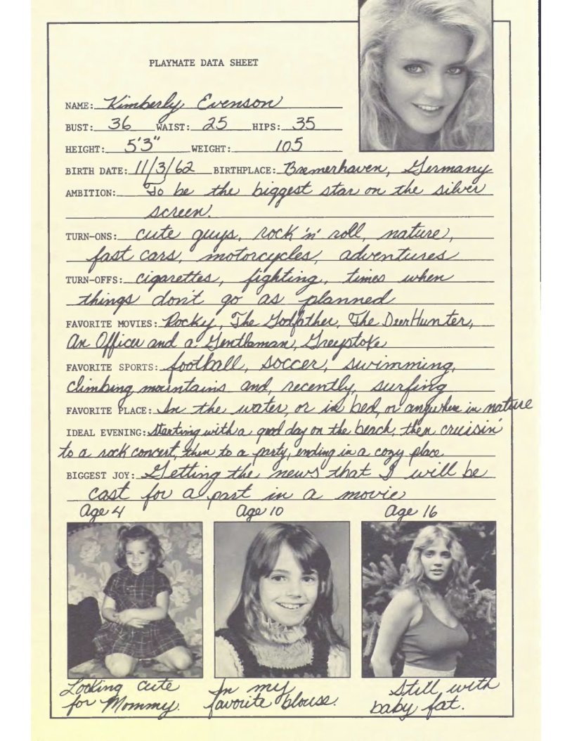 Kimberly Evenson Playboy