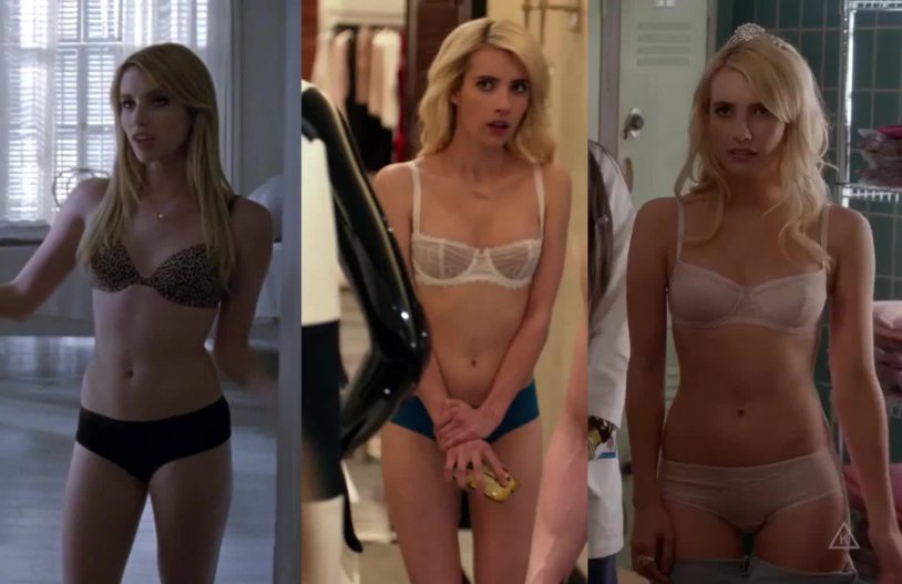 Emma Roberts in underwear