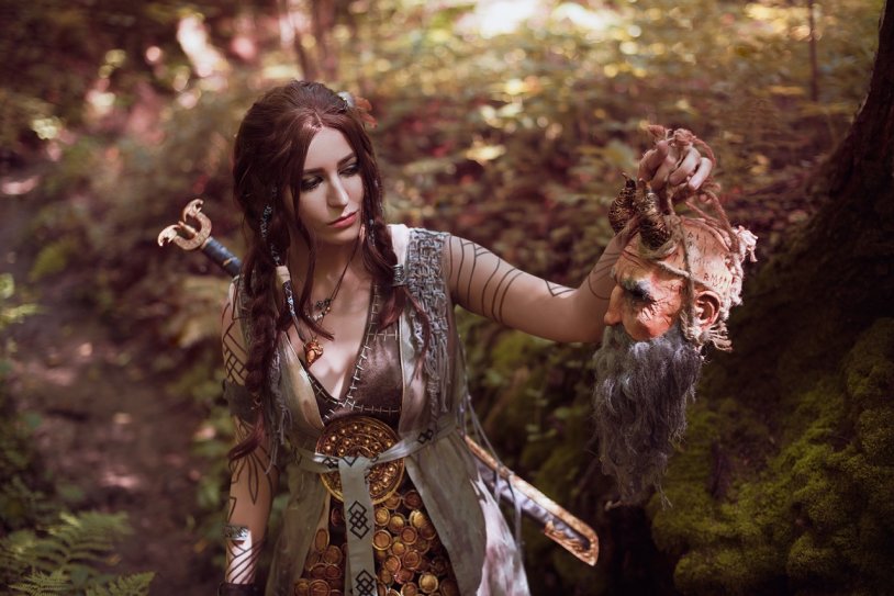 Naked Freya from God of War