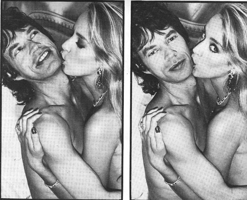 Jerry Hall and Mick Jagger