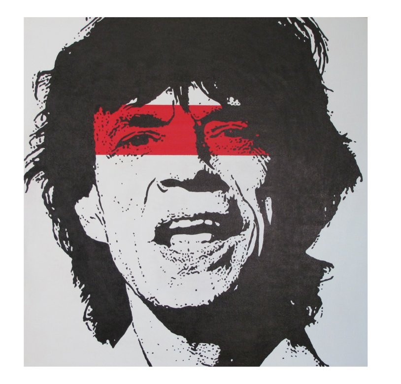 Mick Jagger in his youth with glasses