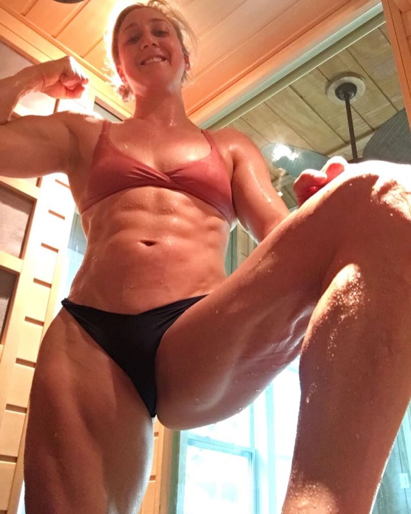 Athletes jumping into the water