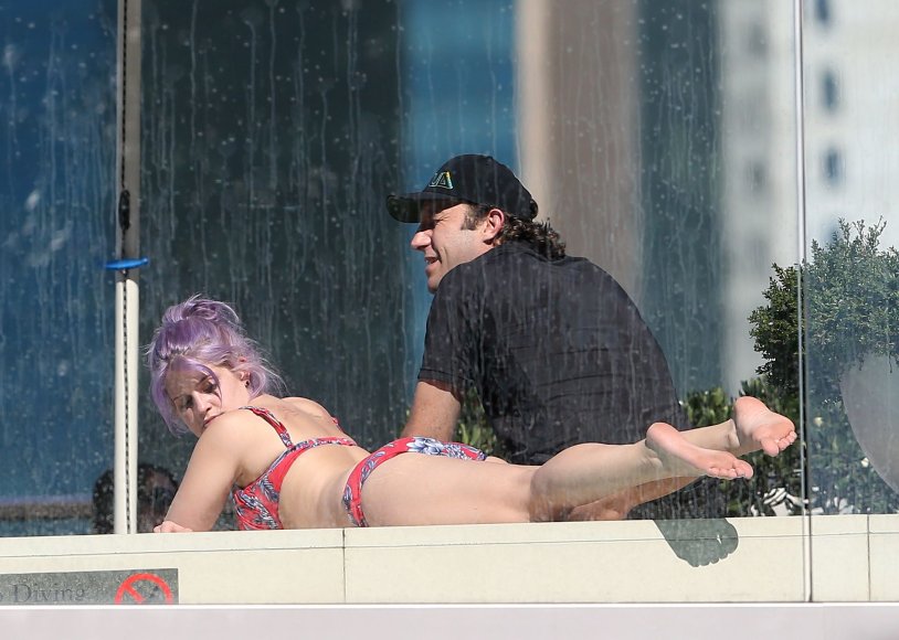 Kelly Osbourne now 2021 in a swimsuit