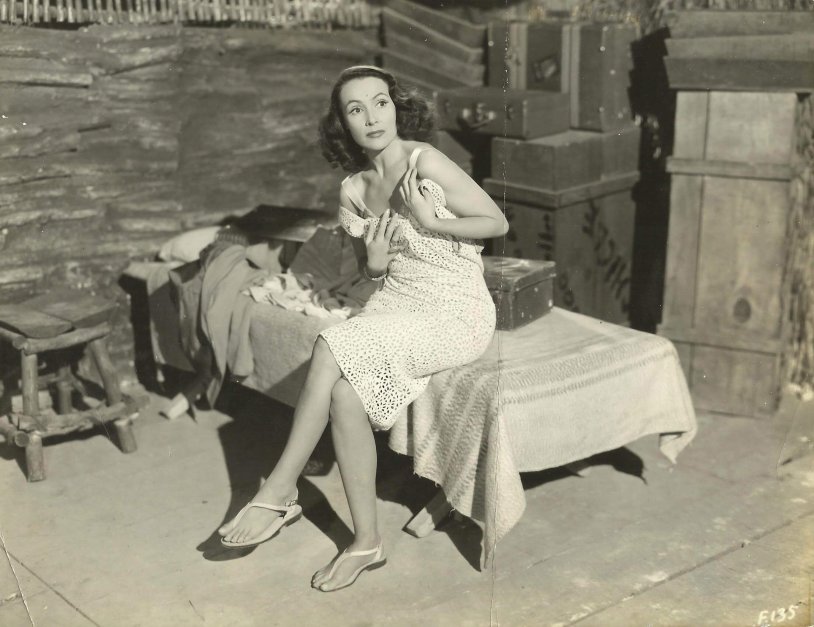 Dolores del Rio in a swimsuit
