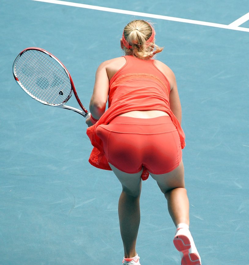 Karolin Vozniatski in a swimsuit