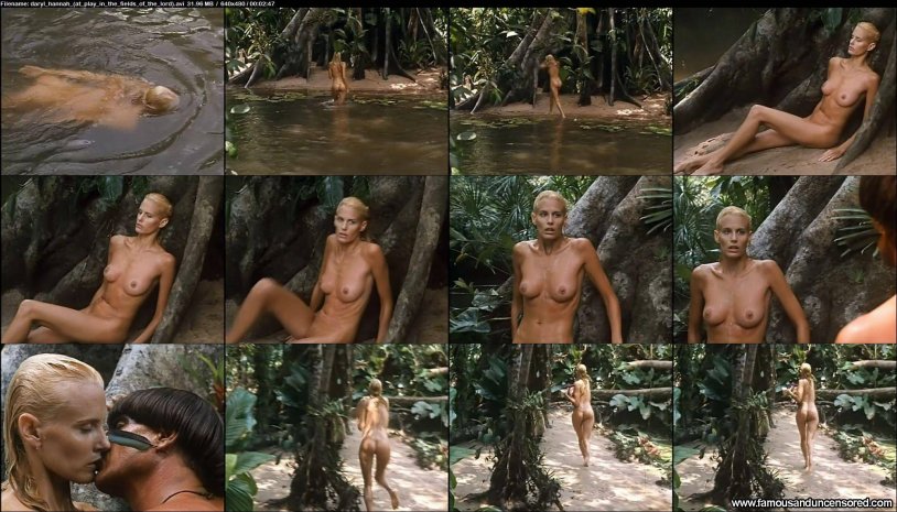 Daryl Hannah barefoot