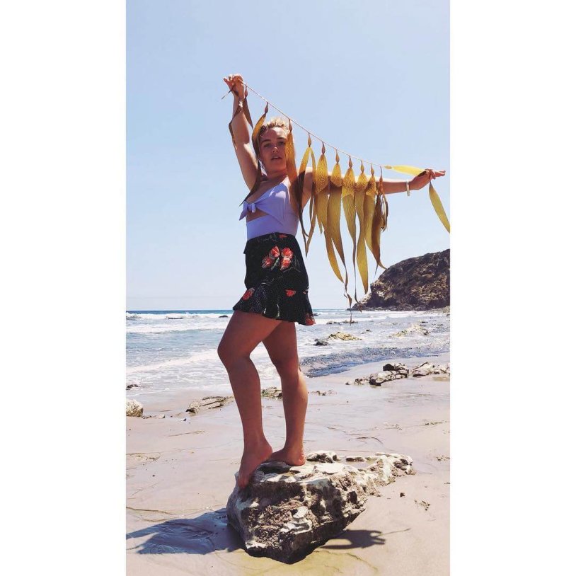 Florence I drink in a swimsuit