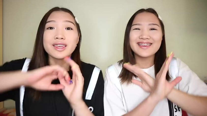 Twins Michelle and Miriam