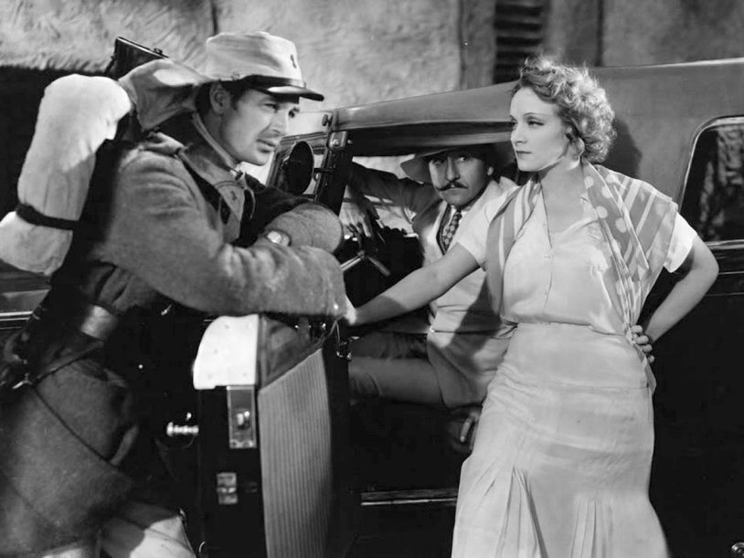 Marlene Dietrich in military uniform