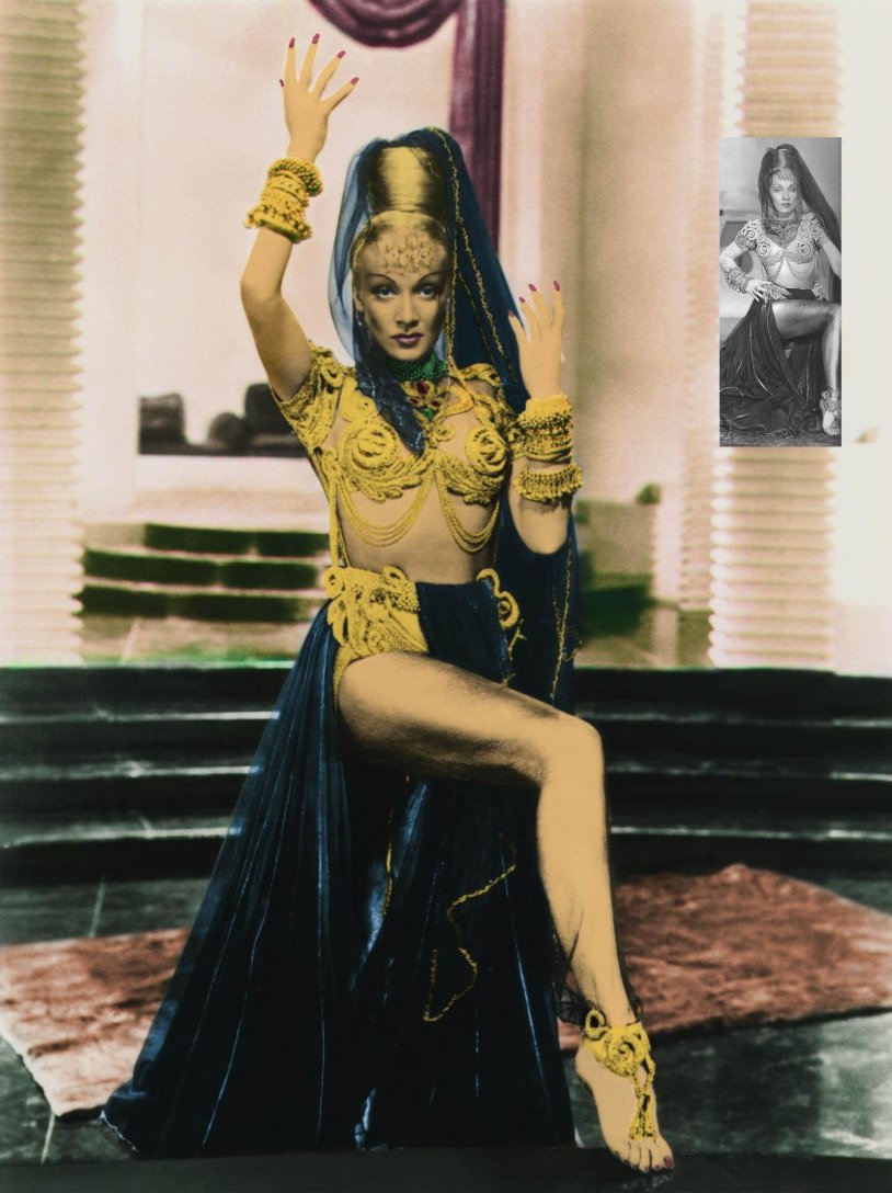 Marlene Dietrich Raji again in the saddle