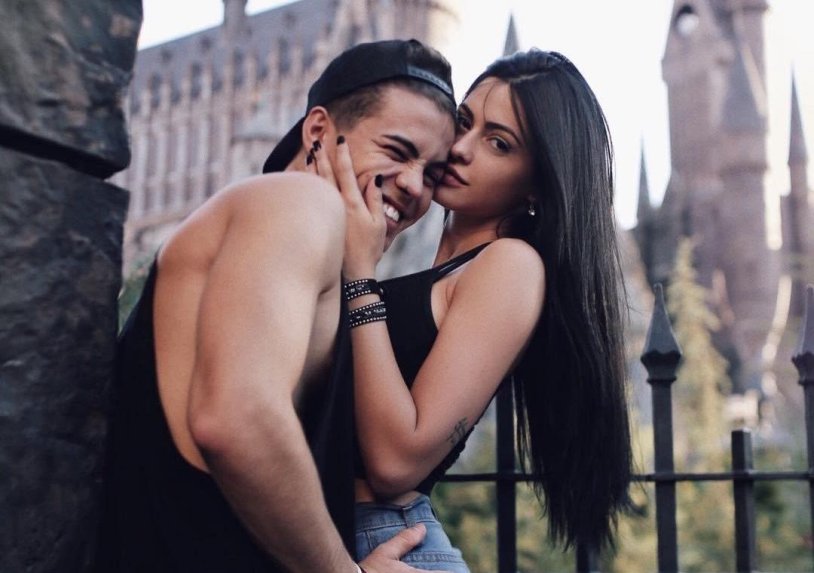 Beautiful girl with a guy