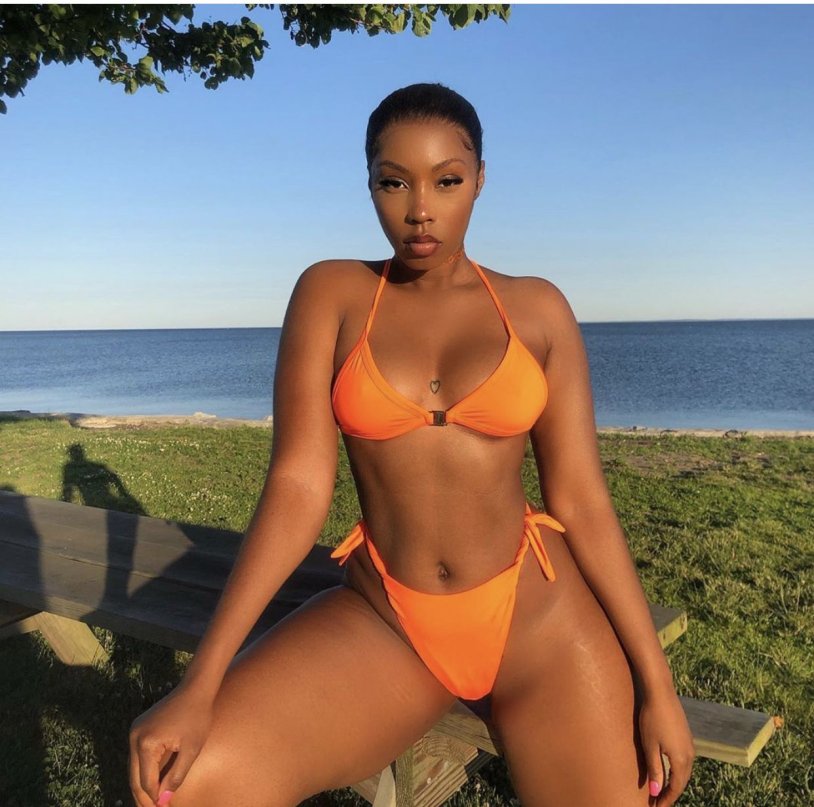 Melanie Adams in Red Bikini