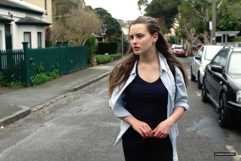 Katherine Langford bed stage