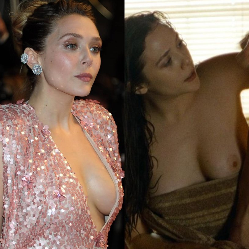 Elizabeth Olsen drain boobs