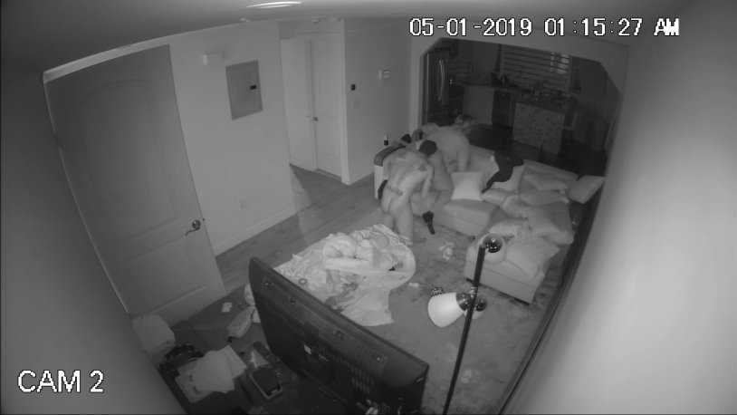 Beautiful priests in the bathroom