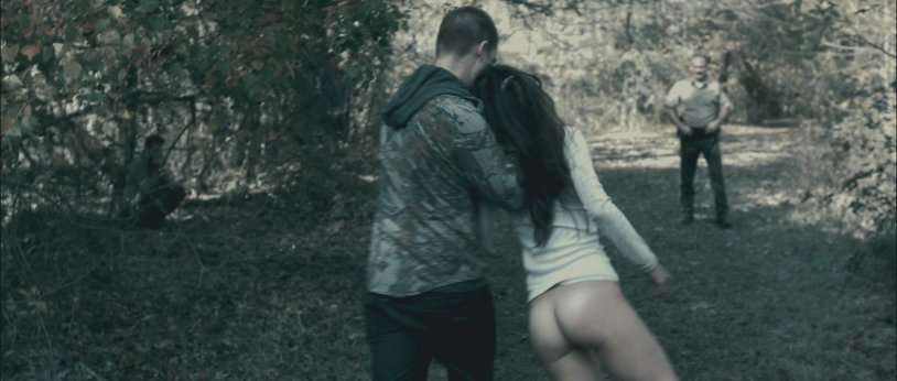 Sarah Butler in stockings