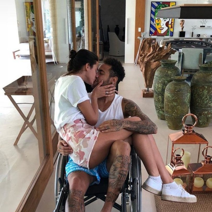 Neymar and Bruna Markezini