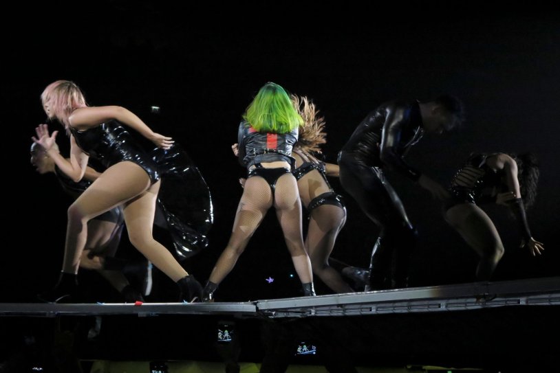 Lady Gaga naked in thongs