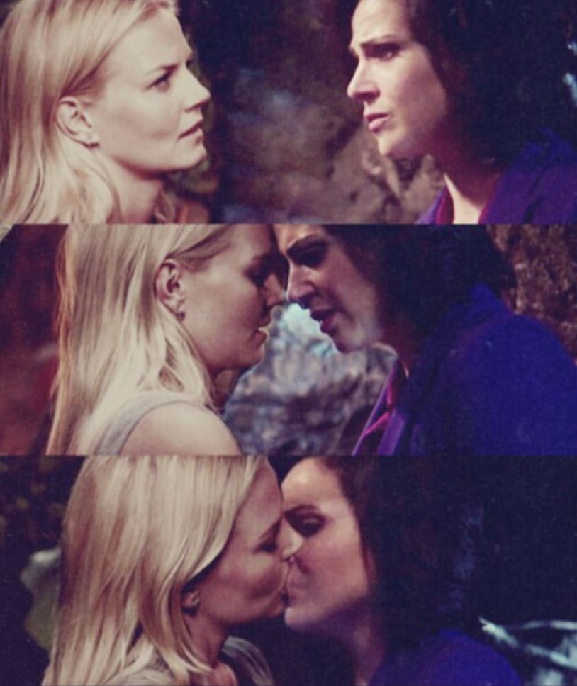 Emma Swan and Regina Kiss