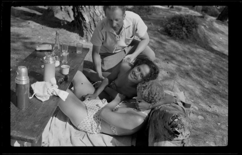 Girl blonde in the bathroom