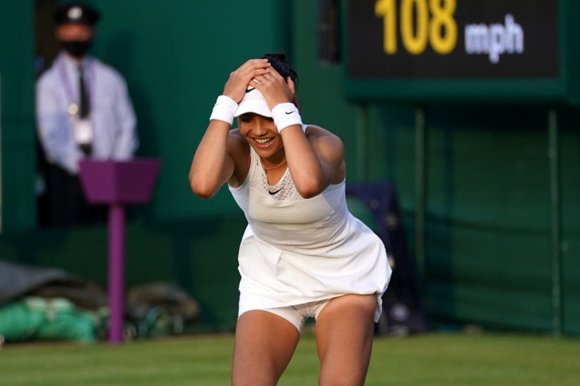 British tennis player Emma Radukan